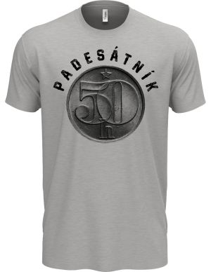 Padesátník, ideální dárek k narozeninám, černý potisk