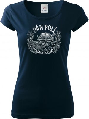 Pán polí tradiční sklizeň, bílý potisk