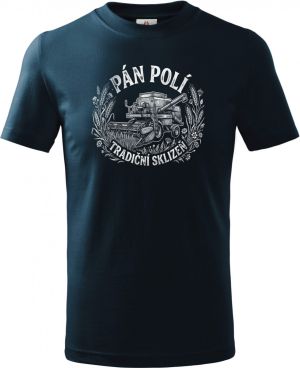 Pán polí tradiční sklizeň, bílý potisk