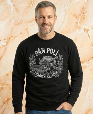 Pán polí tradiční sklizeň, bílý potisk