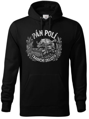 Pán polí tradiční sklizeň, bílý potisk