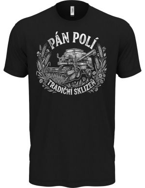 Pán polí tradiční sklizeň, bílý potisk