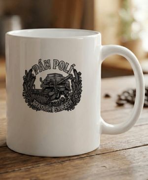 Pán polí tradiční sklizeň, černý potisk