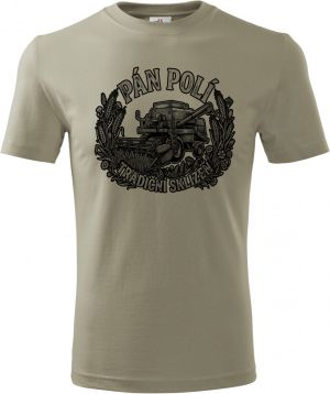 Pán polí tradiční sklizeň, černý potisk