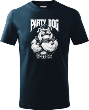 Party dog šéf, bílý potisk