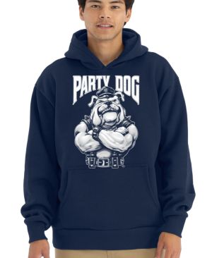 Party dog šéf, bílý potisk