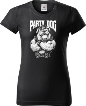 Party dog šéf, bílý potisk