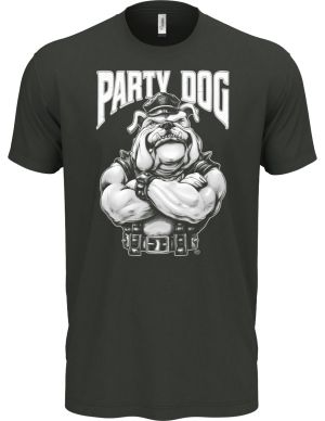 Party dog šéf, bílý potisk