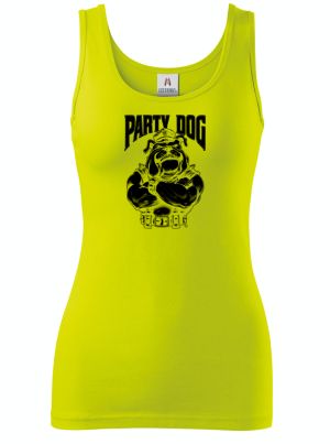 Party dog šéf, černý potisk