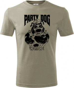 Party dog šéf, černý potisk