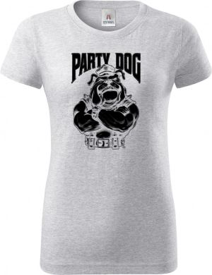 Party dog šéf, černý potisk