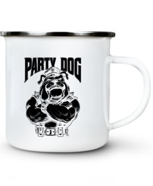 Party dog šéf, černý potisk