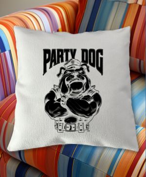 Party dog šéf, černý potisk