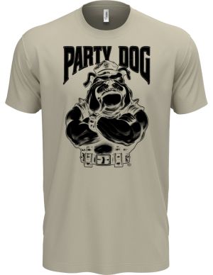 Party dog šéf, černý potisk