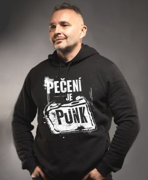 Pečení je punk, bílý tisk