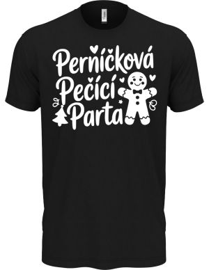 Perníčková pečící parta, bílý tisk