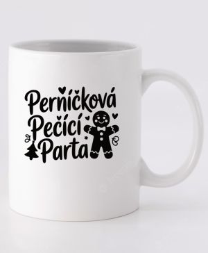 Perníčková pečící parta, černý tisk