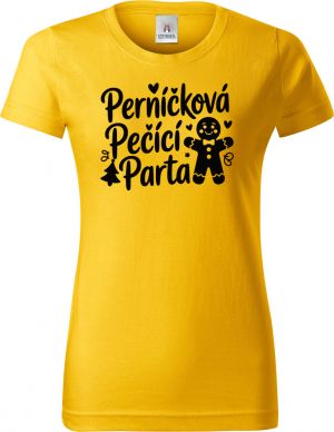 Perníčková pečící parta, černý tisk