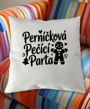 Perníčková pečící parta, černý tisk