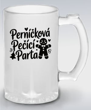 Perníčková pečící parta, černý tisk
