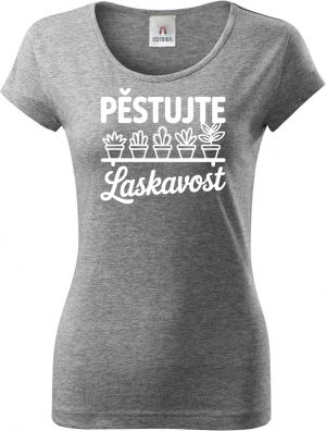 Pěstujte laskavost, kaktusy, bílý tisk