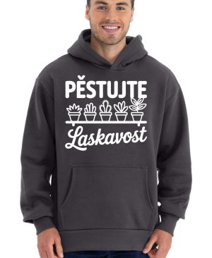 Pěstujte laskavost, kaktusy, bílý tisk