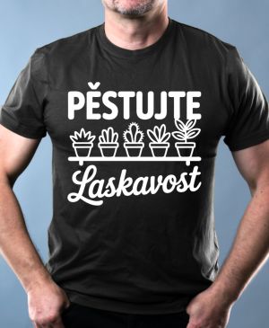 Pěstujte laskavost, kaktusy, bílý tisk