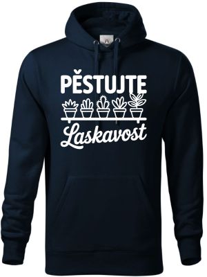 Pěstujte laskavost, kaktusy, bílý tisk