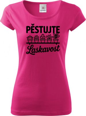 Pěstujte laskavost, kaktusy, černý tisk