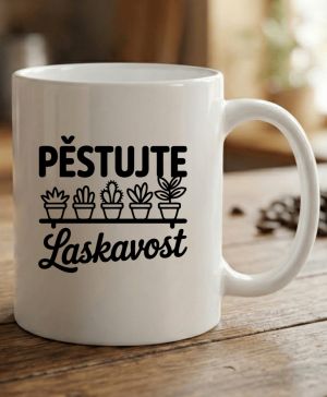 Pěstujte laskavost, kaktusy, černý tisk