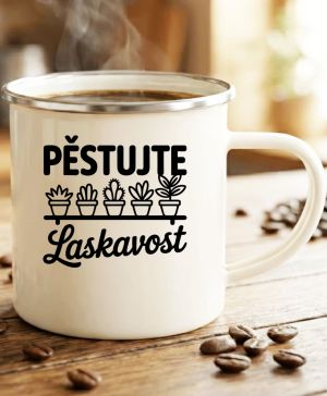 Pěstujte laskavost, kaktusy, černý tisk