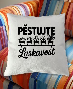 Pěstujte laskavost, kaktusy, černý tisk