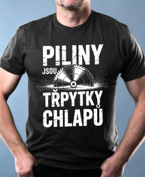 Piliny jsou třpytky chlapů, bílý potisk