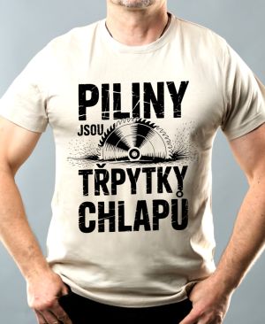Piliny jsou třpytky chlapů, černý potisk
