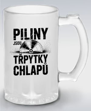Piliny jsou třpytky chlapů, černý potisk