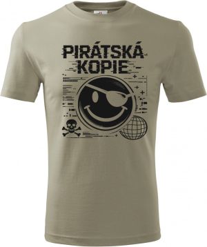 Pirátská kopie, V1, černý tisk