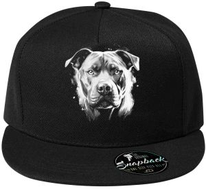 Pitbull, bílý tisk