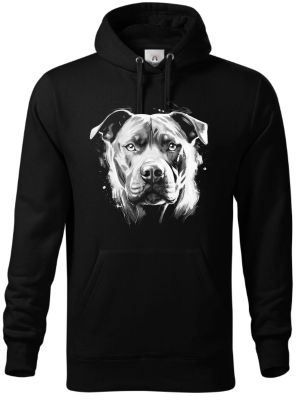 Pitbull, bílý tisk