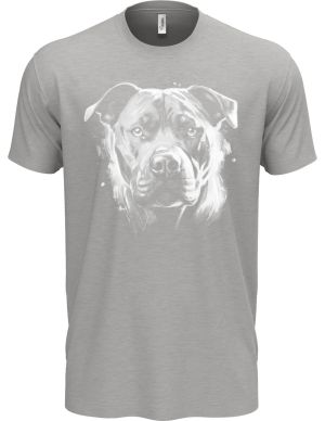 Pitbull, bílý tisk