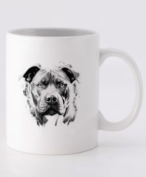 Pitbull, černý tisk