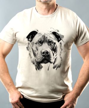 Pitbull, černý tisk