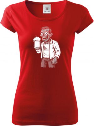 Pivní zombie, bílý potisk