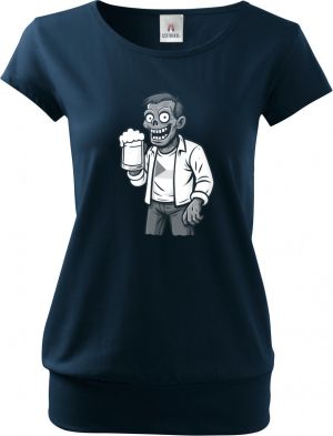 Pivní zombie, bílý potisk