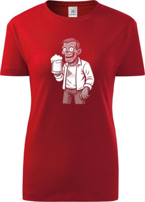 Pivní zombie, bílý potisk