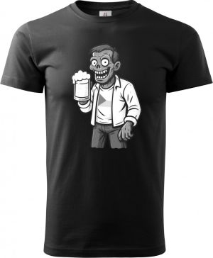 Pivní zombie, bílý potisk
