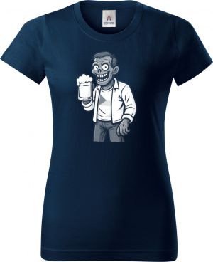 Pivní zombie, bílý potisk