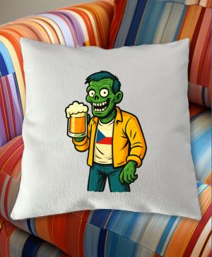 Pivní zombie, bílý potisk