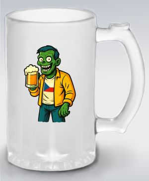 Pivní zombie, bílý potisk