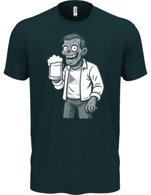 Pivní zombie, bílý potisk