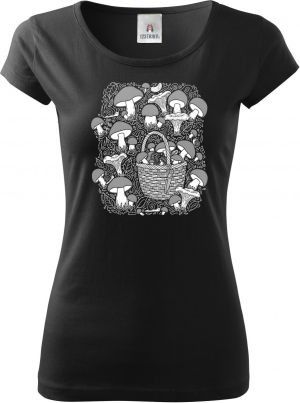 Plný košík, bílý tisk